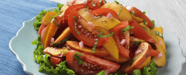 Peach and Tomato Salad