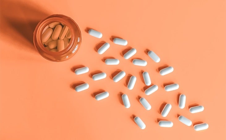 Pills with Rx bottle