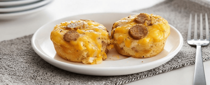 Egg “Muffin” Cups with Turkey Sausage and Mushrooms